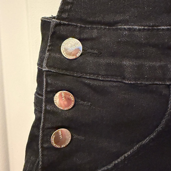 LA Girl Black Women's Jeans Overalls Size Large NWT - Picture 8 of 8